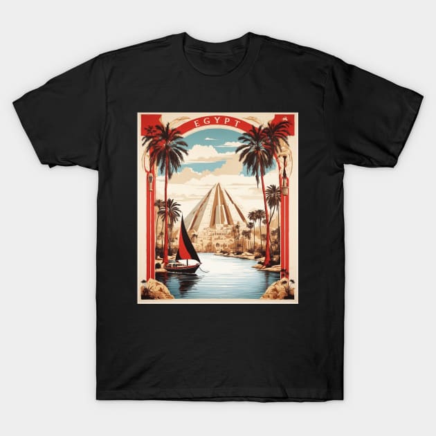 The Nile River Egypt Vintage Poster Tourism T-Shirt by TravelersGems